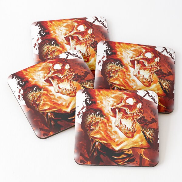 Item preview, fire skull designed and sold by White Tiger Designz .