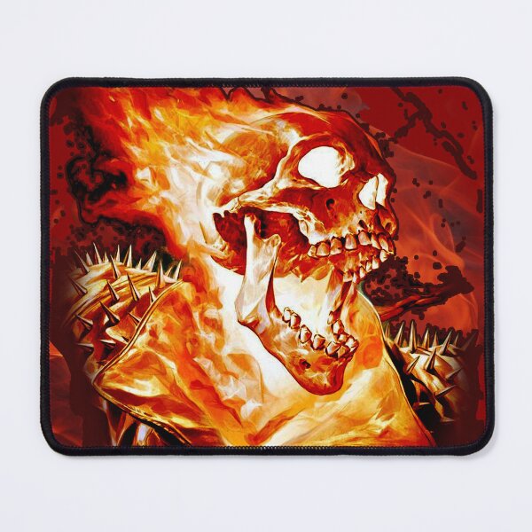 Item preview, fire skull designed and sold by White Tiger Designz .