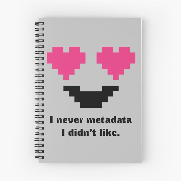 Item preview, I Never Metadata I Didn't Like Pixel Heart Eyes DAM Librarian Cataloger designed and sold by darkskydelights.