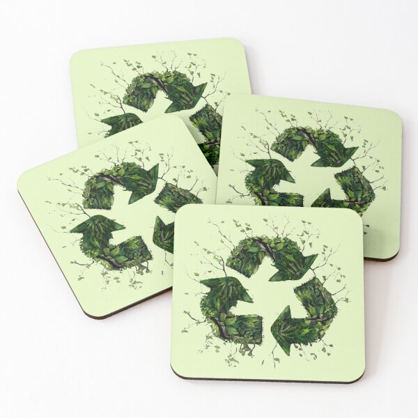 Item preview, Green Recycling Logo with Green Leaves and Green Plants. Go Green, Recycle Symbol, Save the Earth Earth Day Awareness April 22 designed and sold by moproconcepts.