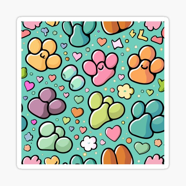 Item preview, Pastel Cat Paws Pattern Design designed and sold by NiftyWrx.