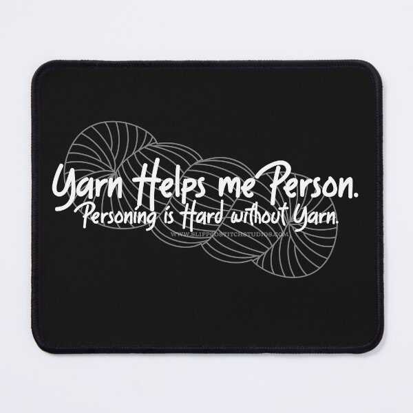 Item preview, Yarn Helps Me Person designed and sold by slipped-stitch.