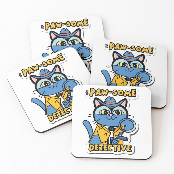 Item preview, Paw-some Detective Cat designed and sold by NiftyWrx.