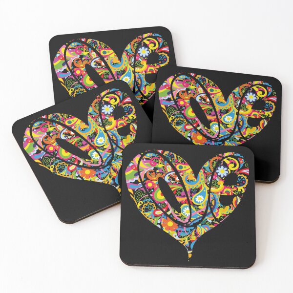 Item preview, Love - Colour BLACK BACKGROUND designed and sold by DarkSunglasses.