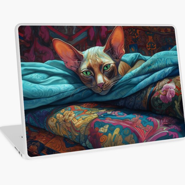 Aperçu de l'œuvre Chat Sphynx se prélassant créée et vendue par Charles  Ano.