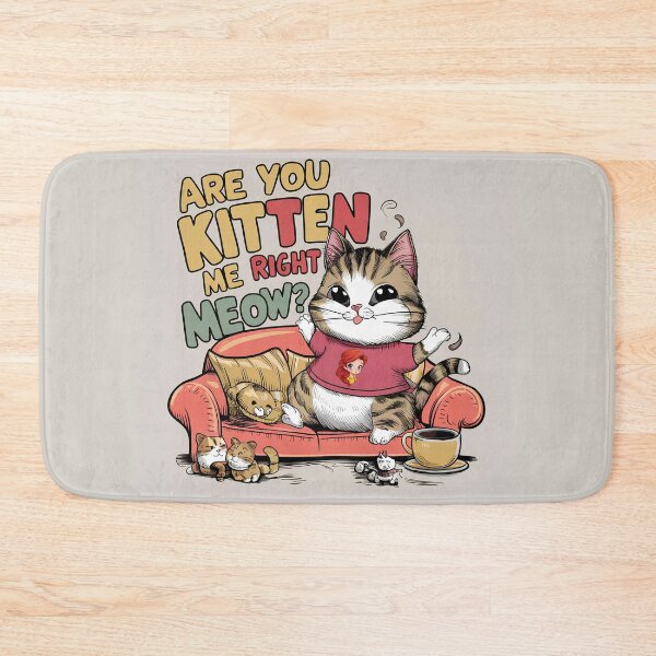 Item preview, funny kitten designed and sold by 5minArtStudio.