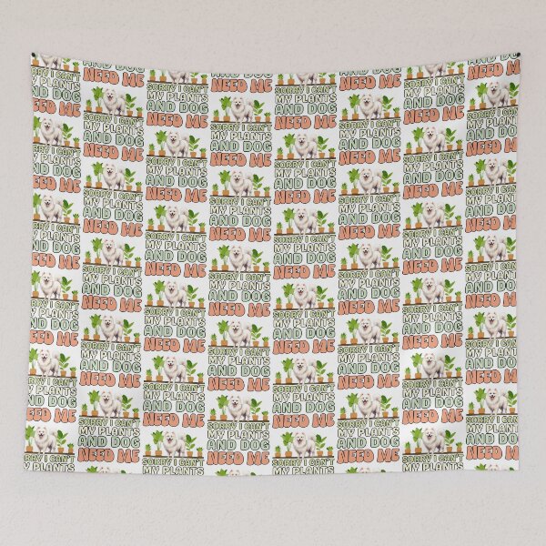 Item preview, Japanese Spitz And Plants designed and sold by TheAnimalZ00.