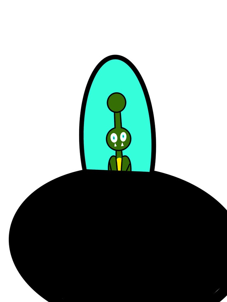 Thumbnail 4 of 4, iPhone Case, An animated alien and its spaceship designed and sold by lukesubbby.