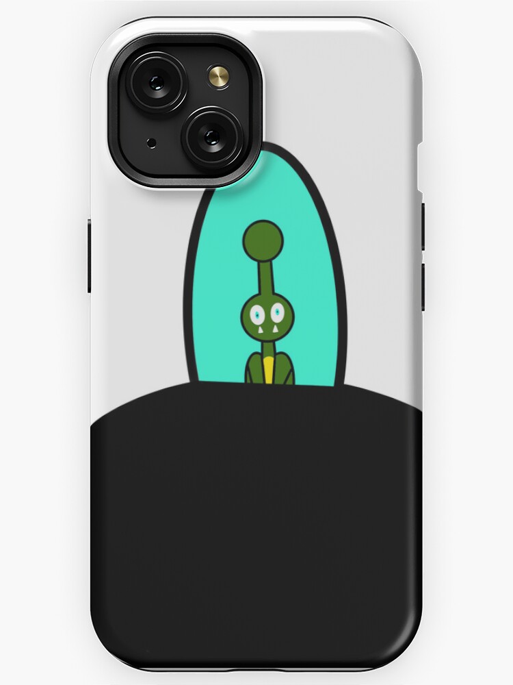 Thumbnail 1 of 4, iPhone Case, An animated alien and its spaceship designed and sold by lukesubbby.