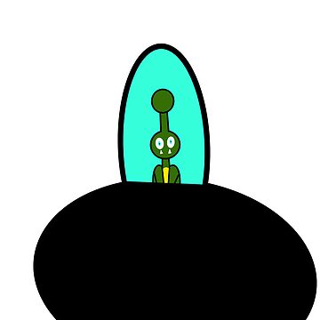 Artwork thumbnail, An animated alien and its spaceship by lukesubbby