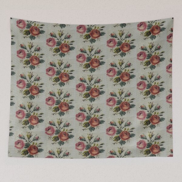 Item preview, Roses Vintage Needlepoint  designed and sold by SloganExpress.