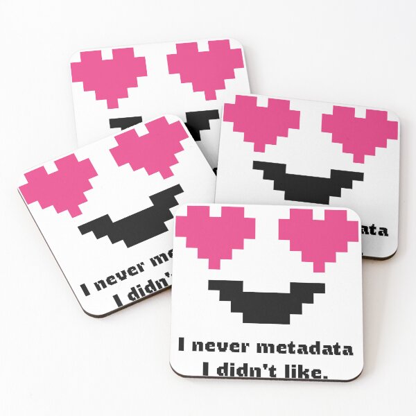 Item preview, I Never Metadata I Didn't Like Pixel Heart Eyes DAM Librarian Cataloger designed and sold by darkskydelights.