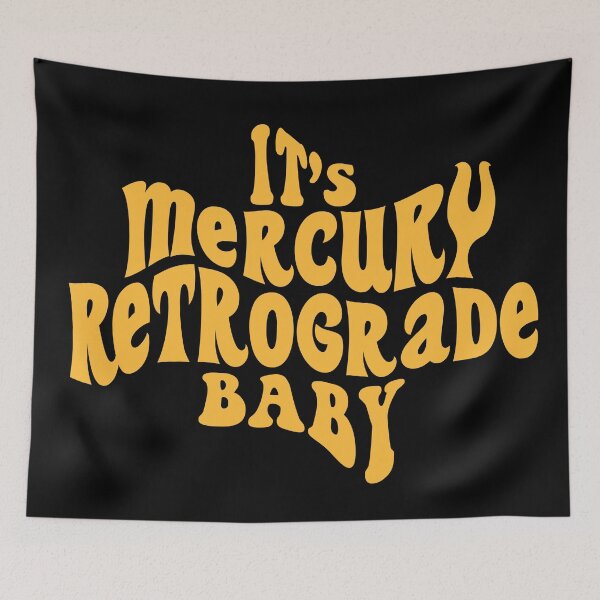 Item preview, It's Mercury Retrograde Baby | Black & Yellow designed and sold by Daniel Watts.