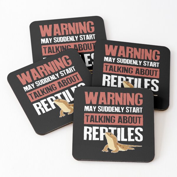 Item preview, Bearded Dragon Lizard Reptile Warning designed and sold by Clara Hollins.