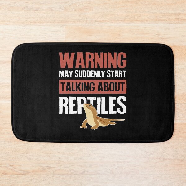 Item preview, Bearded Dragon Lizard Reptile Warning designed and sold by Clara Hollins.