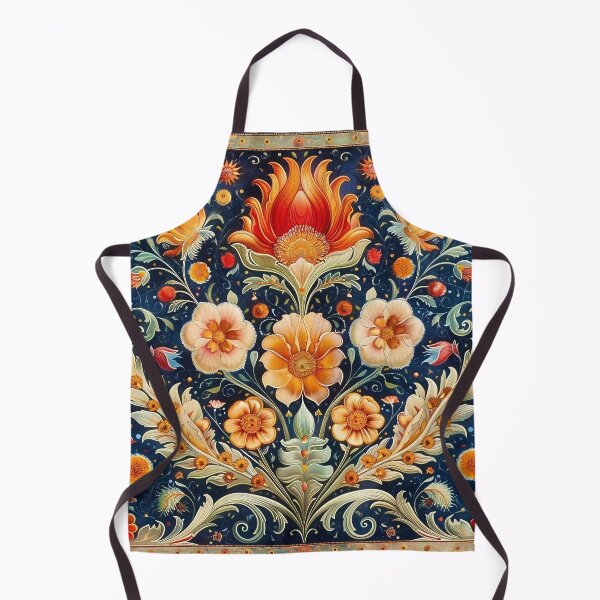 Item preview, Florales Sunburst en azul medianoche designed and sold by stevepmp.