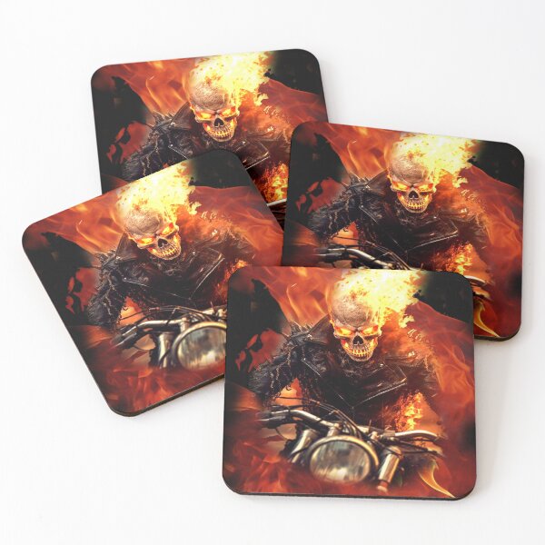 Item preview, fire skull designed and sold by White Tiger Designz .