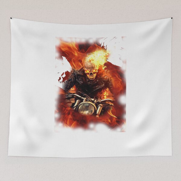 Item preview, fire skull designed and sold by White Tiger Designz .