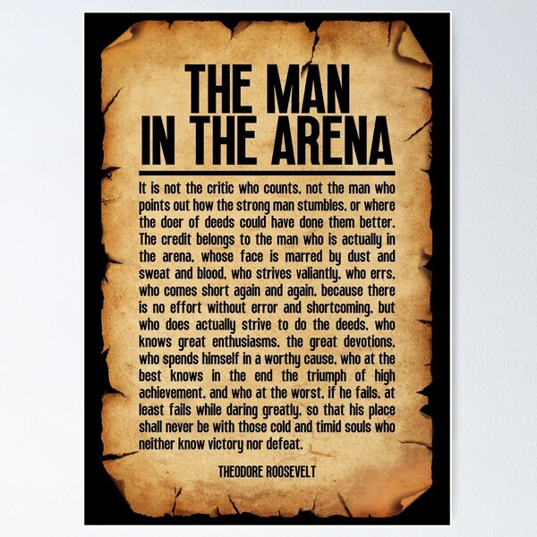 Item preview, The Man in the Arena designed and sold by SamStoreo X.