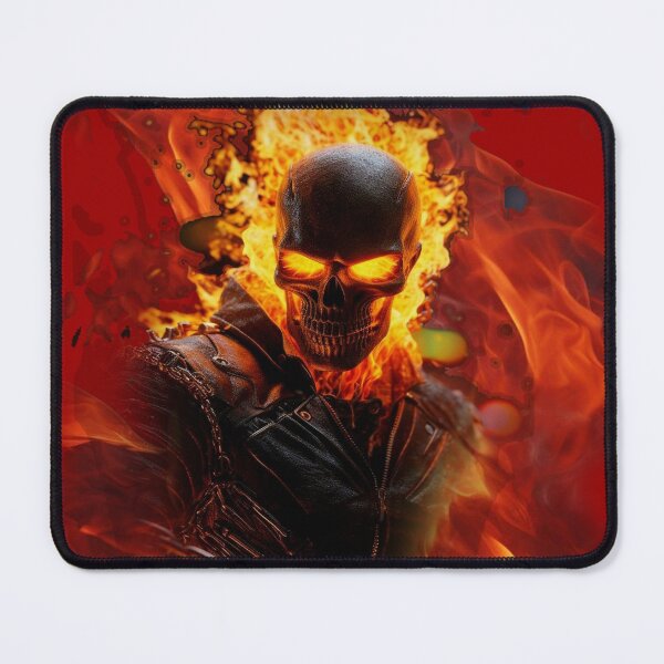 Item preview, fire Skull designed and sold by White Tiger Designz .