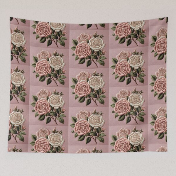 Item preview, Shabby Chic Embroidered Roses designed and sold by SloganExpress.