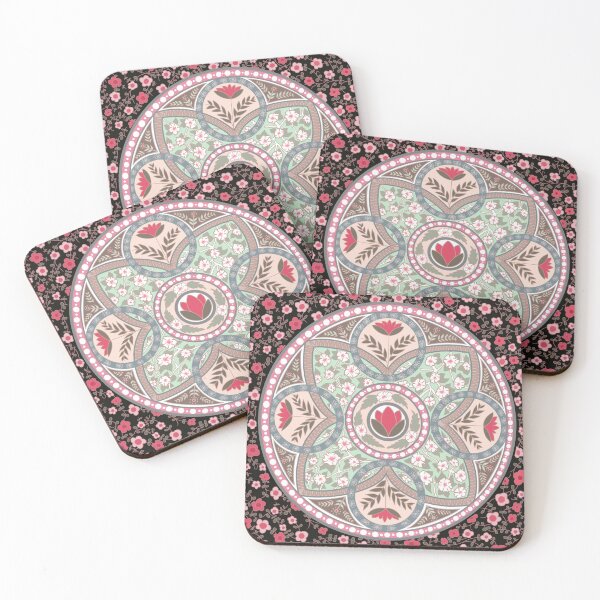 Item preview, Floral Folk Mandala Design designed and sold by TabMaraArt.