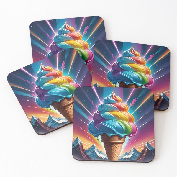 Artikelvorschau, Magical And Delicious Rainbow Ice Cream entworfen und verkauft von TheArtOfPat.