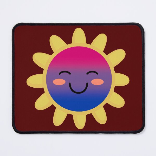 Item preview, Cute Bisexual Pride Flag Sun, Kawaii Bisexual Sun Design designed and sold by Travelslightly.