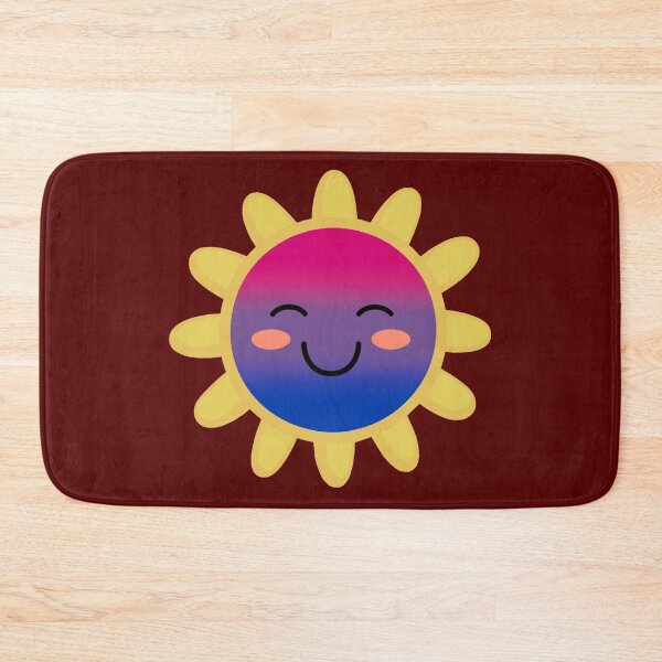 Item preview, Cute Bisexual Pride Flag Sun, Kawaii Bisexual Sun Design designed and sold by Travelslightly.