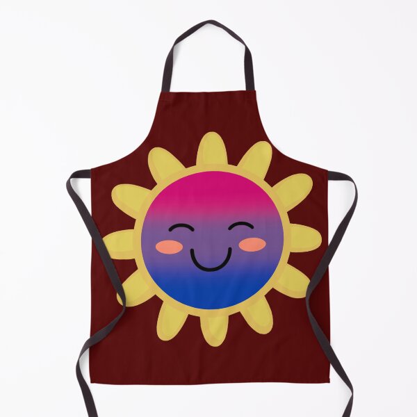 Item preview, Lindo sol de bandera del orgullo bisexual, diseño de sol bisexual kawaii designed and sold by Travelslightly.