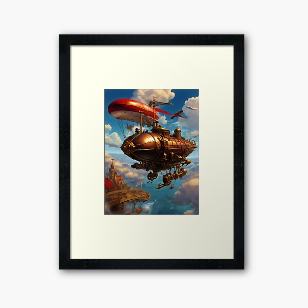 Aperçu de l'œuvre Crimson Skies Une bataille de ciel Steampunk créée et vendue par PlatinumFox.
