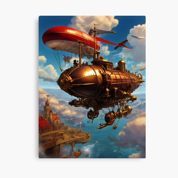 Aperçu de l'œuvre Crimson Skies Une bataille de ciel Steampunk créée et vendue par PlatinumFox.
