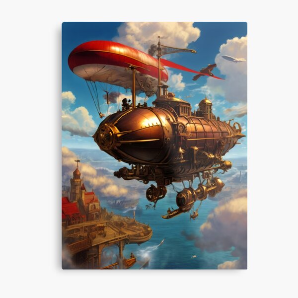 Aperçu de l'œuvre Crimson Skies Une bataille de ciel Steampunk créée et vendue par PlatinumFox.