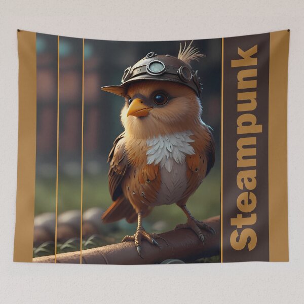 Item preview, Cute steampunk bird designed and sold by WalterGomes.
