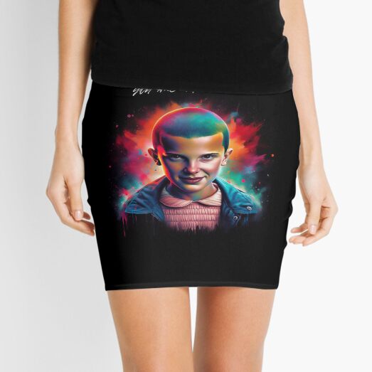 Item preview, Stranger Things Eleven happy: Painting with a witty quote designed and sold by ArtandSmile.