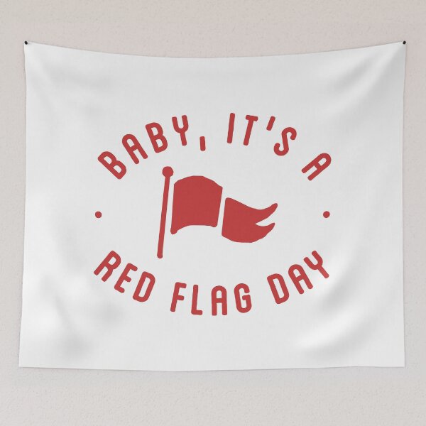 Item preview, Red Flag Day (light) designed and sold by Dianne Delahunty aka digsy .