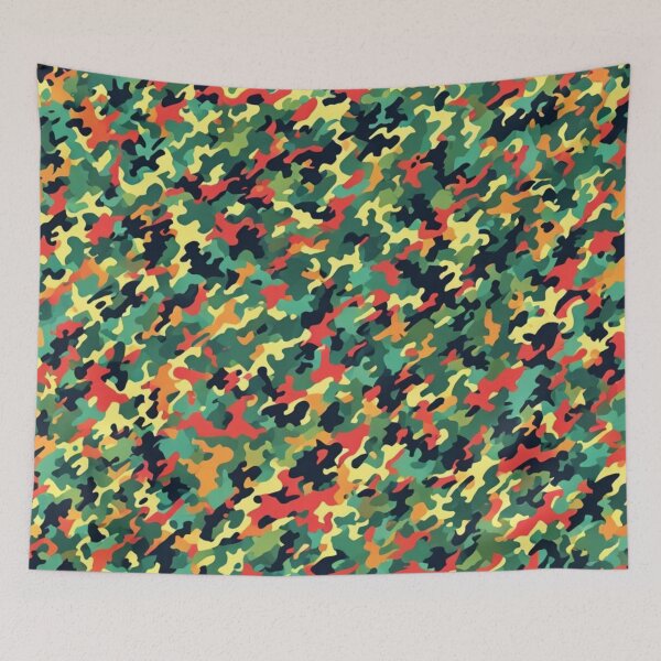 Item preview, Abstract Colorful Camouflage Pattern designed and sold by calibrit.