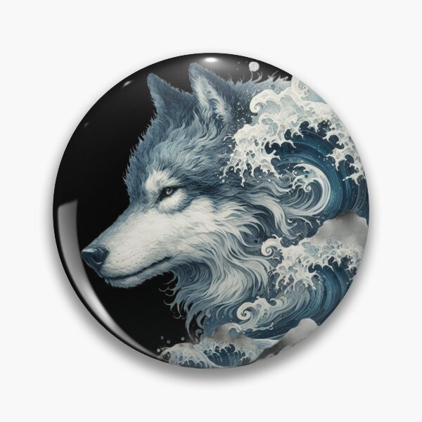 Item preview, The Great Wave of wolves designed and sold by LiuBaoBao.