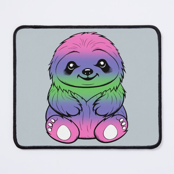Item preview, Cute Trigender Pride Flag Sloth, Subtle Kawaii Trigender Sloth Design designed and sold by Travelslightly.