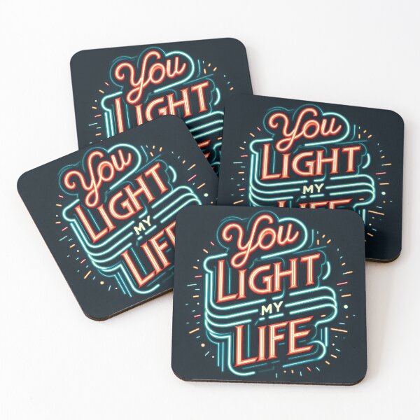 Item preview, You Light My Life, typography, neon designed and sold by maxmaj.