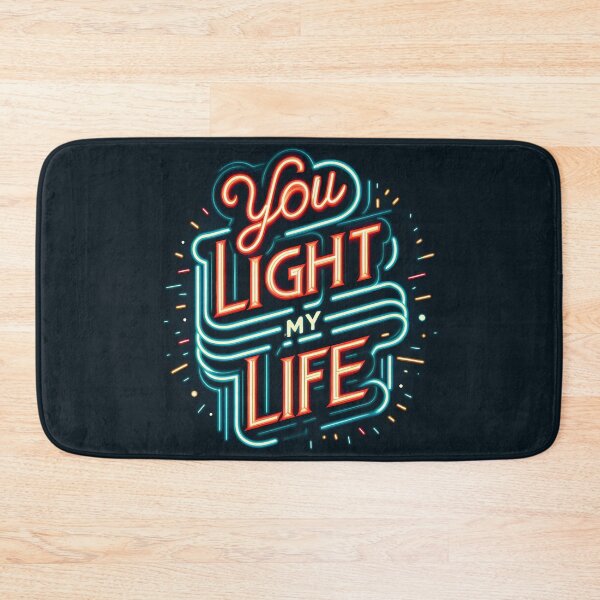 Item preview, You Light My Life, typography, neon designed and sold by maxmaj.