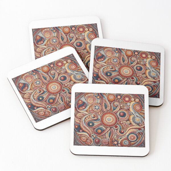 Item preview, Australian Aboriginal art Colourful designed and sold by Yellogo.