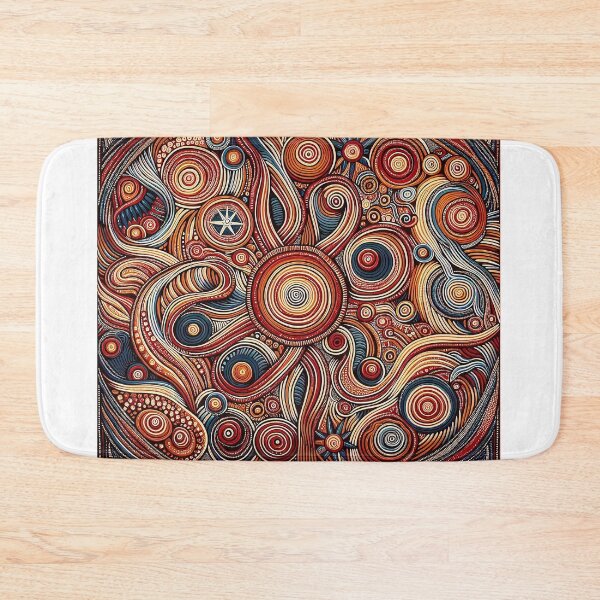 Item preview, Australian Aboriginal art Colourful designed and sold by Yellogo.