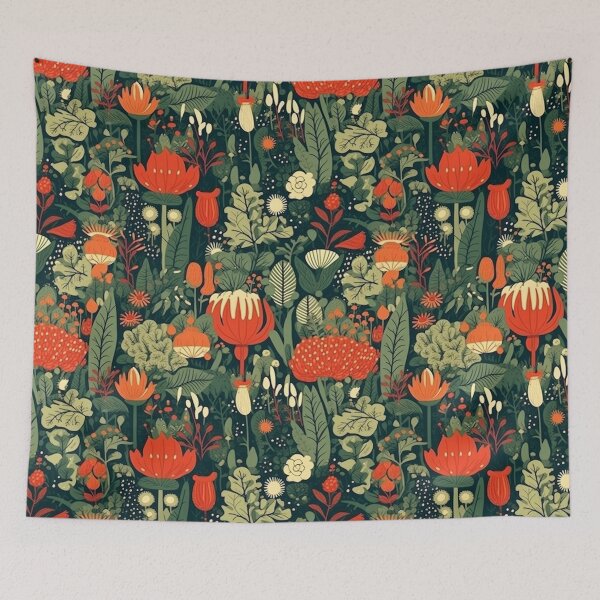 Item preview, Lush Botanical Garden Themed Pattern designed and sold by mondmakes.