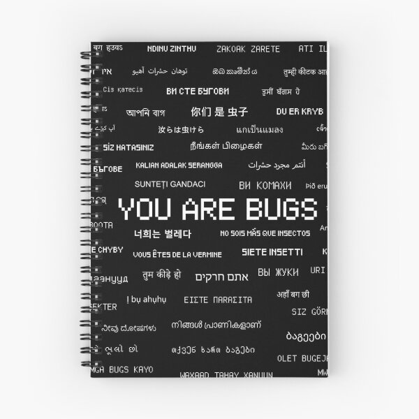 Item preview, "YOU ARE BUGS" in Earth's Languages designed and sold by Emitropy.