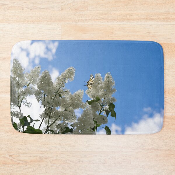 Item preview, Swallowtail Butterfly Atop White Lilac in Full Bloom designed and sold by Georgia Mizuleva.