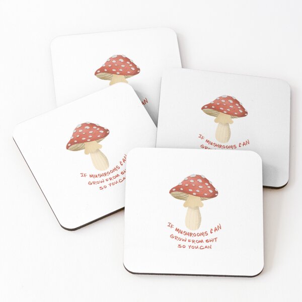 Item preview, mushroom funny quote designed and sold by pinkyfish1010.