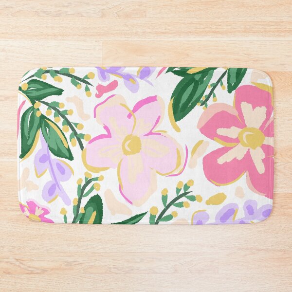Item preview, estampado de hojas y flores coloridas designed and sold by ArtKar.