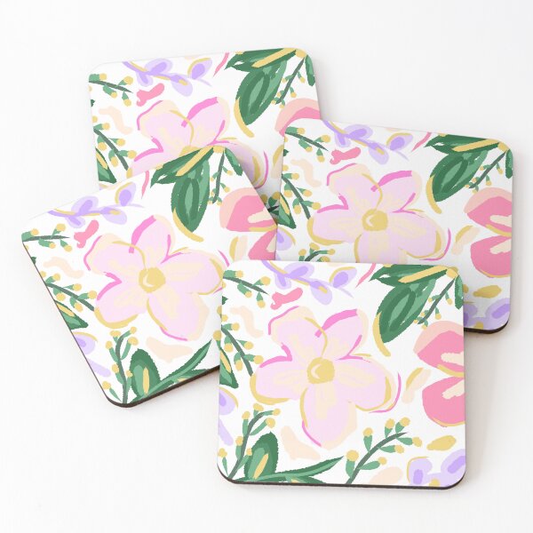 Item preview, estampado de hojas y flores coloridas designed and sold by ArtKar.