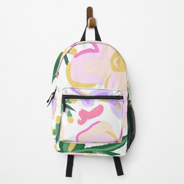 Item preview, estampado de hojas y flores coloridas designed and sold by ArtKar.